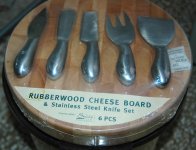 Vrhunski kuhinjski set rubber wood cheese board