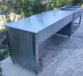 Inox sudoper i stol Rade Končar - Ispravne friteze s grijačima