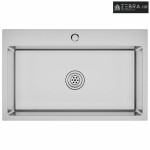 Ručno rađeni kuhinjski sudoper od nehrđajućeg čelika - Srebrno 70 x 44