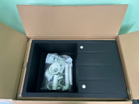 *NOVO*  Sudoper granitni Concepto Ferro 79x50cm