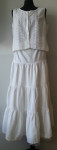 Bijela duga suknja boho 36 38