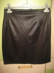 CRNA "KOŽNA " SUKNJA VEL. 36/38