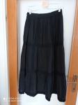 Duga crna suknja na gumu