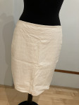 Kožna suknja br.38, bijela