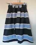 Midi suknja na pruge