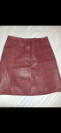 Orsay kožna burgundy suknja, vel.34