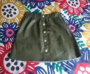 RESERVED zelena kožna suknja Vel.42 NOVO