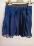 Tamno plava plisirana suknja 36