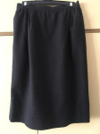 Vintage suknja Valentino 1980-e, antracit crna, vel. 40