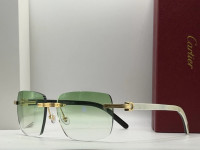 Cartier Rimless white Buffalo