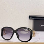 CHANEL 
Acetate Pearl CC Square Sunglasses 71501-A Black