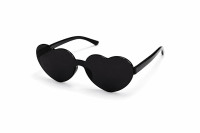 Crne sunčane naočale u obliku srca – stylish & playful