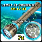 Najjača XM-L2 U3 Vodootporna Ronilačka LED Podvodna Lampa za Ronjenje