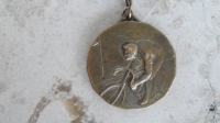 Biciklistička medalja,Milan Meniga,bronca,31 mm.Lucerno 1911.g.