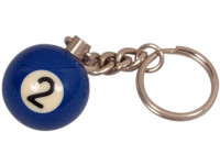 BILJAR DVICA 2 Privjesak za ključeve, KUGLA 2 Bilijar
