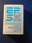 Drava - Kutija šibica - EPSO OSIJEK 1985