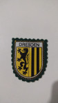 DRESDEN žuto-crno-zeleni grb prišivak star otprilke tridesetak godina.