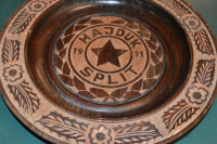 Hajduk Split 70te drveni zidni tanjur stari grb sa zvijezdom rijetko