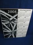 Kalendar 2008 god GORENJE. Keramička ploća 25 x 33,5 x 0,5 cm. SAND