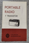 KATALOG "PORTABLE RADIO" iz 1970. godine