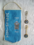Monterijada '77 Poreč - zastavica i dva privjeska za ključeve - Monter