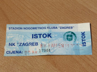 Nogometna karta 2002 godina Zagreb prvak Hrvatske