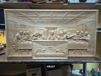 Posljednja večera (duborez, drvo)