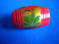 RUSKA DRVENA LAKIRANA BAČVICA/KUTIJICA - RUČNI RAD IZ 1982