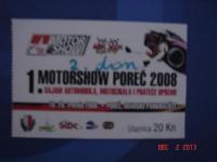 ulaznica za Motorshow Poreč 2008