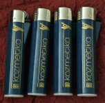 UNIVERZIJADA 1987. ZAGREB, ZAGI- 4 UPALJAČA S REKLAMOM "KOZMETIKA"