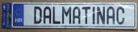 auto tablica DALMATINAC