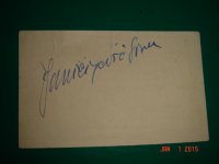 autogram glumca 60 -tih i 70 -tih Goran Janičijević