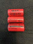 Baterije 16340, 3,7 V, 2500 mAh, punjive i punjač