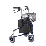 Čelični rolator s 3 kotača – sklopiv, stabilan i siguran za hodanje