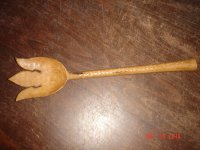 drveni suvenir - vilica za salatu 20 cm