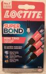 Loctite Super Bond Mini Trio 3x1g