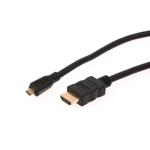 Micro-HDMI na HDMI kabel - 0.5m - crni