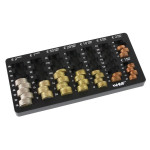 Nakošena ploča za sortiranje euro kovanica