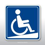 Naljepnica, znak, oznaka - Pristupačna rampa za invalide