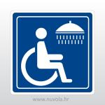 Naljepnica, znak, oznaka - Tuš za invalide