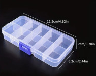 Plastične kutijice sa 10 ili 8 odjeljaka za male stvari, nakit