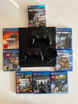 PLAYSTATION 4, +8 igrica, 2 kontrolera