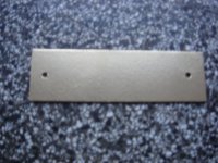pločica od plemenitog metala za vrata,d=100mm, šir=30mm, deb= 2mm