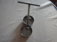 INOX-posudice okrugle spojene sa nosačem,sve inox18/10,vidi sliku!