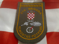PRIŠIVKA HV HRVATSKA VOJSKA 310. BRIGADA REMONTNA POTPORA