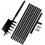 Ručna burgija za zemlju sa ručkom 200 mm i produžnom cijevi （270536）