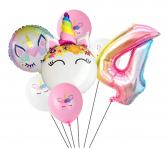 Set 3kom jednorog balona i Happy Birthday natpis za dječje rođendane