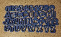 Set modli - brojevi i slova od 4 cm visine