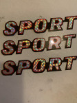 Sport lot od 3 naljepnice