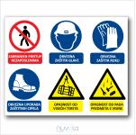 Tabla za gradilište - građevinska ploča s obveznim znakovima
